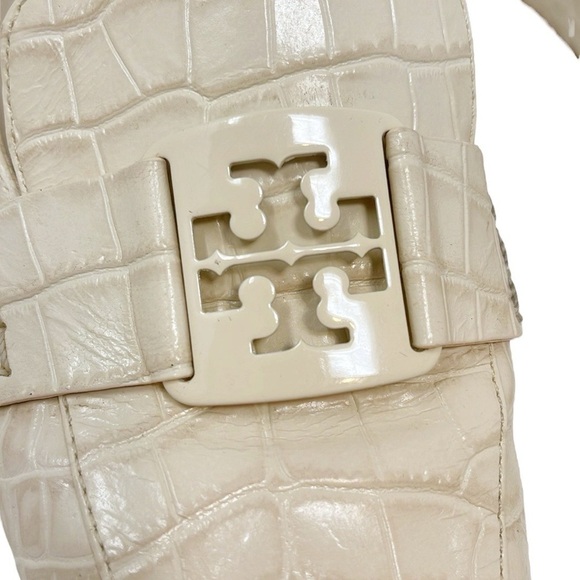 Tory Burch Georgia Loafer Mule Soft Croc Emboss - Picture 10 of 14